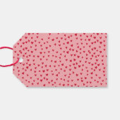 Cute Pink and Red Hearts Photo Valentijnsdag Cadeaulabel (Achterkant Horizontaal)