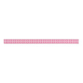 Cute Pink And White Heart Gingham Buffalo Plaid   Grosgrain Lint (Voorkant)