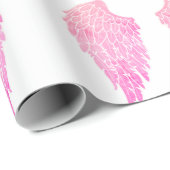Cute Pink Angel Wings Cadeaupapier (Rol Hoek)