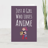Cute Pink Anime Cards For Baby Girls Kids Otaku Kaart (Voorkant)
