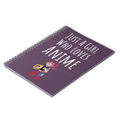 Cute Pink Anime Gifts For Baby Girls Otaku Kaiwaii Notitieboek (Linkerzijde)