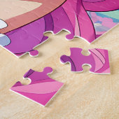 Cute Pink Anime Girl with Headphones Legpuzzel (Zijkant)