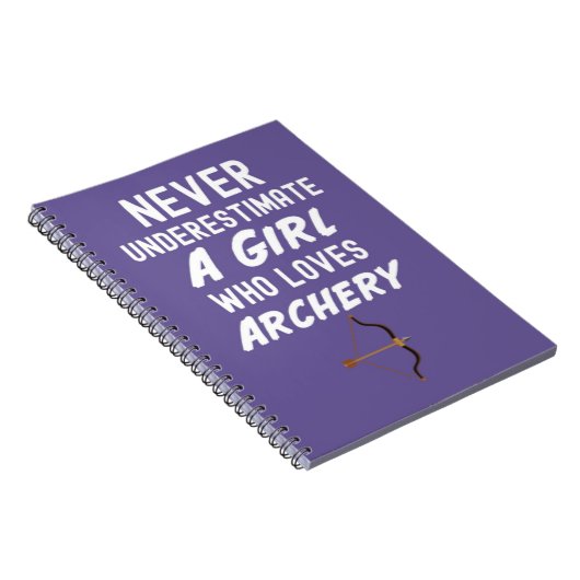 Cute Pink Archery Gifts For Baby Girls Kids Archer Notitieboek (Rechterzijde)
