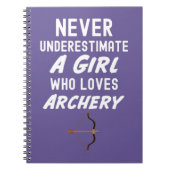 Cute Pink Archery Gifts For Baby Girls Kids Archer Notitieboek (Voorkant)