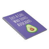 Cute Pink Avocado Gifts For Baby Girls Fruit Her Notitieboek (Rechterzijde)