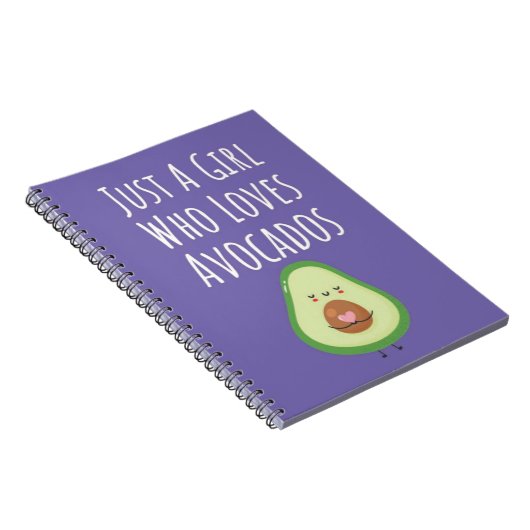 Cute Pink Avocado Gifts For Baby Girls Fruit Her Notitieboek (Rechterzijde)