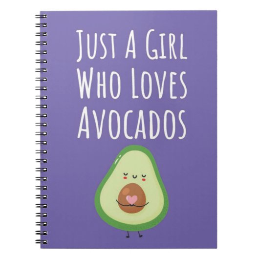 Cute Pink Avocado Gifts For Baby Girls Fruit Her Notitieboek (Voorkant)