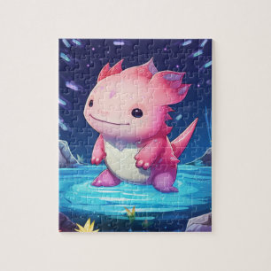 Cute Pink Axolotl Legpuzzel