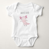 Cute Pink Axolotl Romper (Voorkant)