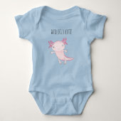 Cute Pink Axolotl Romper (Voorkant)