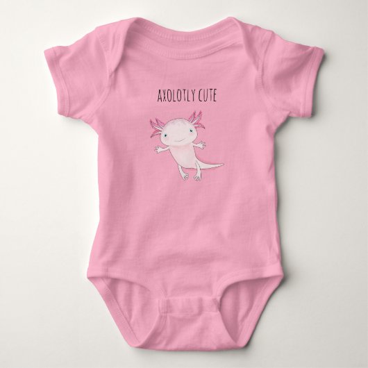 Cute Pink Axolotl Romper (Voorkant)