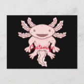 Cute Pink Axolotl Thunder_Cove Briefkaart (Voorkant)
