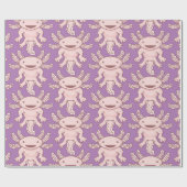 Cute Pink Axolotl Thunder_Cove Cadeaupapier (Vlak)