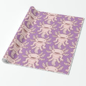 Cute Pink Axolotl Thunder_Cove Cadeaupapier (Uitgerold)
