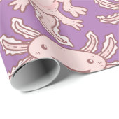 Cute Pink Axolotl Thunder_Cove Cadeaupapier (Rol Hoek)