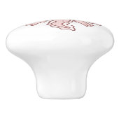 Cute Pink Axolotl Thunder_Cove Keramische Knop (Zijkant)