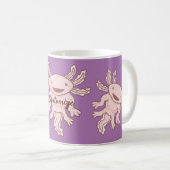Cute Pink Axolotl Thunder_Cove Koffiemok (Voorkant rechts)