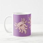 Cute Pink Axolotl Thunder_Cove Koffiemok (Links)