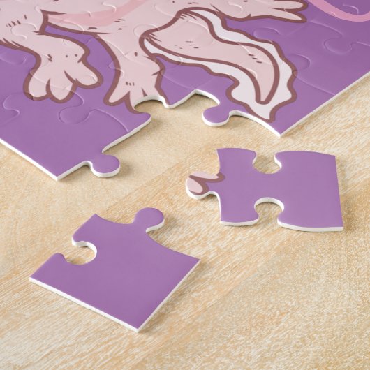 Cute Pink Axolotl Thunder_Cove Legpuzzel (Zijkant)