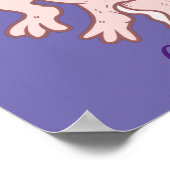 Cute Pink Axolotl Thunder_Cove Poster (Hoek)