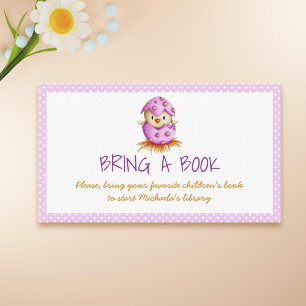 Cute Pink Baby Bird Hatching Breng een boek mee Informatiekaartje