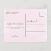 Cute Pink  Baby Carriage Classic Uitnodiging Briefkaart (Achterkant)