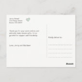 Cute Pink Baby Clothes | Baby shower Hartelijk dan Briefkaart (Achterkant)