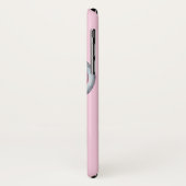 Cute Pink Baby Elephant met Polka Dot Ears Case-Mate iPhone Case (Achterkant/links)