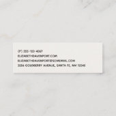 Cute Pink Baby Elephant met Polka Dot Ears Mini Visitekaartje (Achterkant)