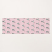 Cute Pink Baby Elephant Namaste Yoga Mat (Achterkant (horizontaal))