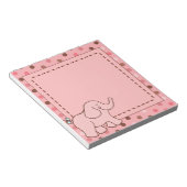 Cute Pink Baby Elephant Notitieblok Gift (Schuin)