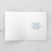 Cute Pink baby Girl Footprint Hartelijk dank Kaart (Binnen)