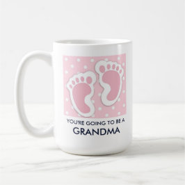 Cute Pink Baby Girl Footprint Koffiemok