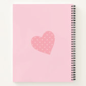 Cute Pink Baby Girl Footprint Notitieboek (Achterkant)