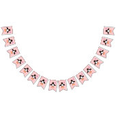 Cute Pink Baby Girl Penguin Bunting Flags Vlaggetjes (Alle)