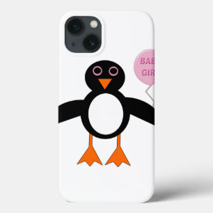Cute Pink Baby Girl Penguin iPad Case
