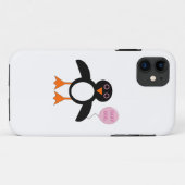Cute Pink Baby Girl Penguin iPhone Case (Achterkant (horizontaal))