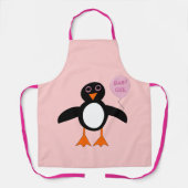 Cute Pink Baby Girl Penguin Schort (Voorkant)