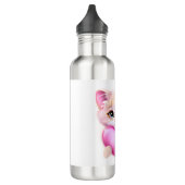 Cute Pink Baby Kitten Waterfles (Links)