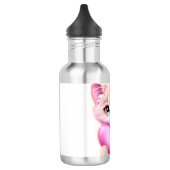 Cute Pink Baby Kitten Waterfles (Links)