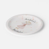 Cute Pink Baby Mouse Birthday Plates Papieren Bordje (Gekanteld)