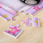 Cute Pink Baby Panda Beer Puzzle Legpuzzel (Zijkant)