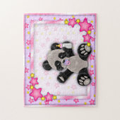 Cute Pink Baby Panda Beer Puzzle Legpuzzel (Verticaal)