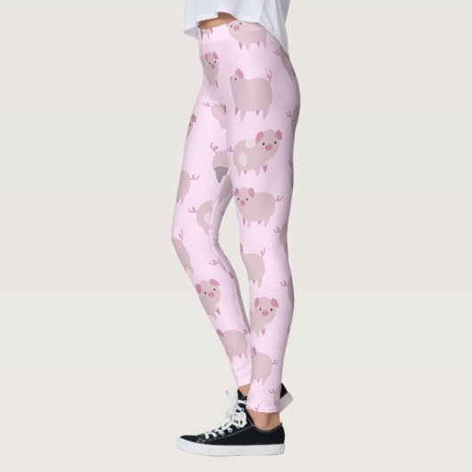 Cute Pink Baby Patroon & Stippen Leggings (Links)