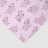 Cute Pink Baby Patroon & Stippen Tissuepapier (Detail)