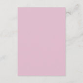 Cute Pink Baby Shower Event Details Informatiekaartje (Achterkant)