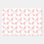 Cute Pink Baby shower Gnomen Inpakpapier Vel (Voorkant 2)