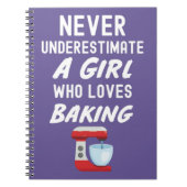 Cute Pink Baking Gifts For Baby Girls Kids Baker Notitieboek (Voorkant)