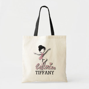 Cute Pink Ballerina Girl   Ballet Dancer Tote Bag