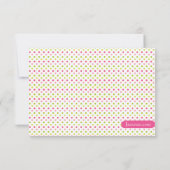 Cute pink ballerina girl bedankkaart (Achterkant)